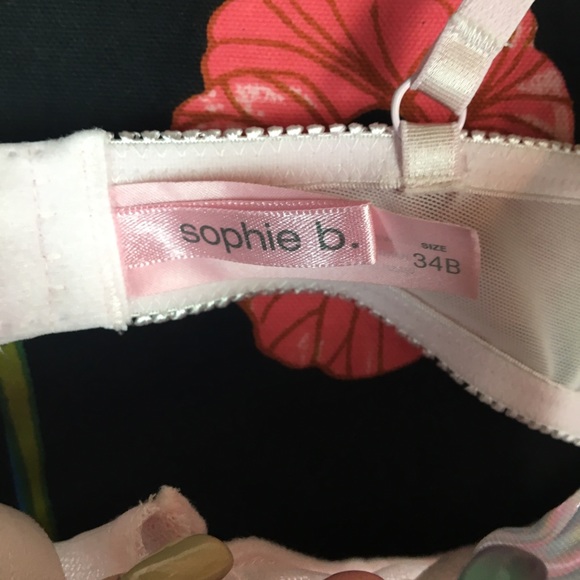 🗝 3for25 SOPHIE B / LOLITA STYLE RAINBOW PINK BRA - Picture 3 of 4